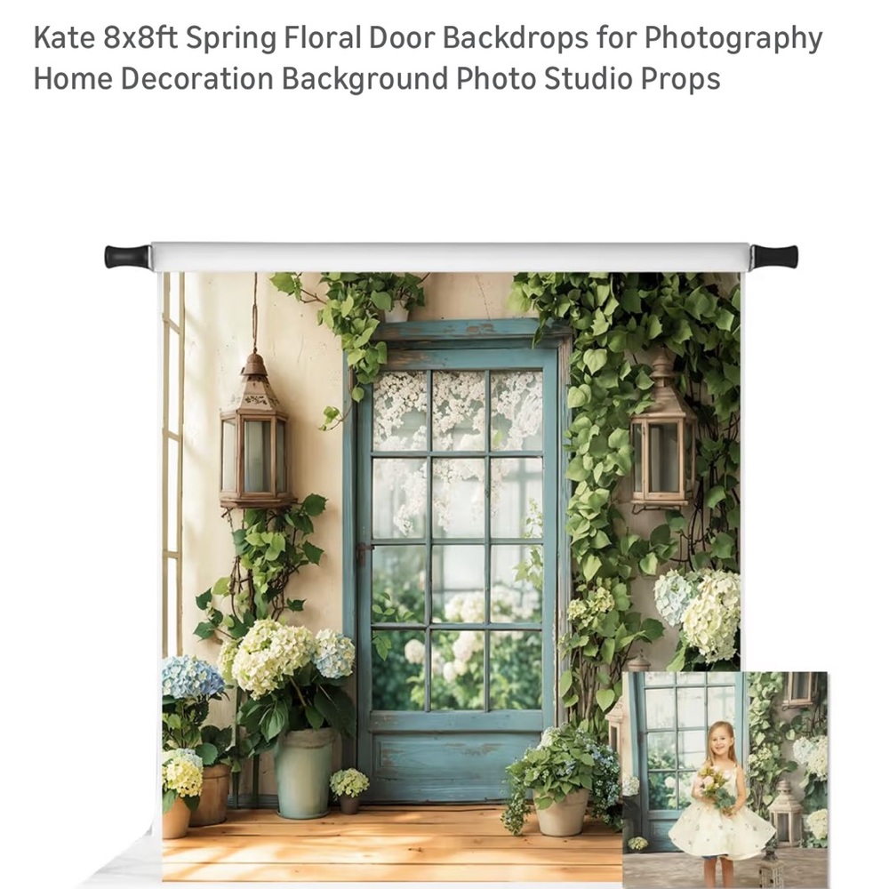 Kate Floral Spring backdrop for photography 8x8